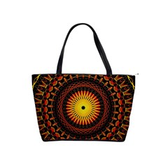 Mandala Psychedelic Neon Shoulder Handbags by Celenk