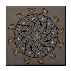 Bird Mandala Spirit Meditation Tile Coasters by Celenk