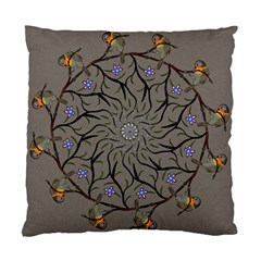 Bird Mandala Spirit Meditation Standard Cushion Case (two Sides) by Celenk