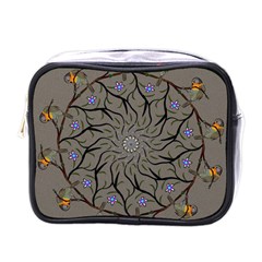 Bird Mandala Spirit Meditation Mini Toiletries Bags by Celenk