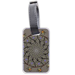 Bird Mandala Spirit Meditation Luggage Tags (two Sides) by Celenk