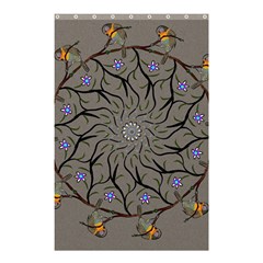 Bird Mandala Spirit Meditation Shower Curtain 48  X 72  (small)  by Celenk