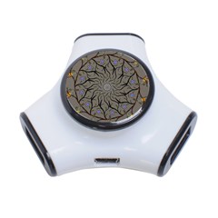 Bird Mandala Spirit Meditation 3-port Usb Hub by Celenk