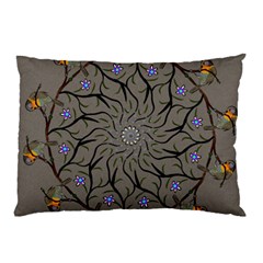 Bird Mandala Spirit Meditation Pillow Case (two Sides) by Celenk