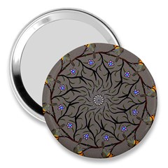 Bird Mandala Spirit Meditation 3  Handbag Mirrors