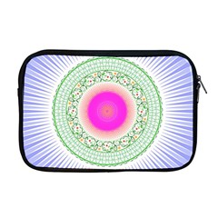 Flower Abstract Floral Apple Macbook Pro 17  Zipper Case by Celenk