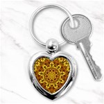 Abstract Antique Art Background Key Chains (Heart)  Front