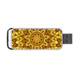 Abstract Antique Art Background Portable USB Flash (Two Sides) Front