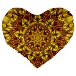 Abstract Antique Art Background Large 19  Premium Heart Shape Cushions Back