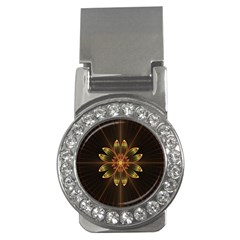 Fractal Floral Mandala Abstract Money Clips (cz)  by Celenk