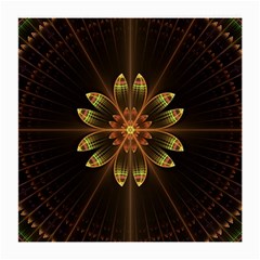 Fractal Floral Mandala Abstract Medium Glasses Cloth (2-side) by Celenk