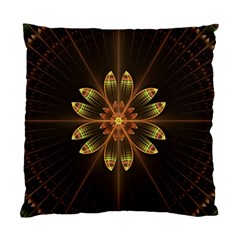 Fractal Floral Mandala Abstract Standard Cushion Case (one Side) by Celenk