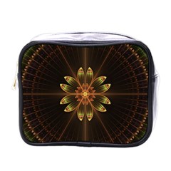 Fractal Floral Mandala Abstract Mini Toiletries Bags by Celenk