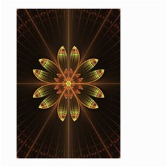 Fractal Floral Mandala Abstract Small Garden Flag (two Sides) by Celenk