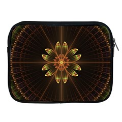 Fractal Floral Mandala Abstract Apple Ipad 2/3/4 Zipper Cases by Celenk