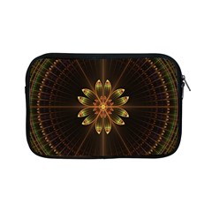 Fractal Floral Mandala Abstract Apple Ipad Mini Zipper Cases by Celenk