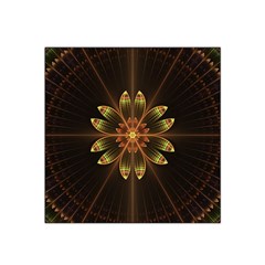 Fractal Floral Mandala Abstract Satin Bandana Scarf by Celenk