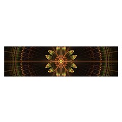 Fractal Floral Mandala Abstract Satin Scarf (oblong) by Celenk