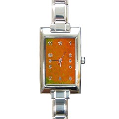 Background Paper Vintage Orange Rectangle Italian Charm Watch by Celenk