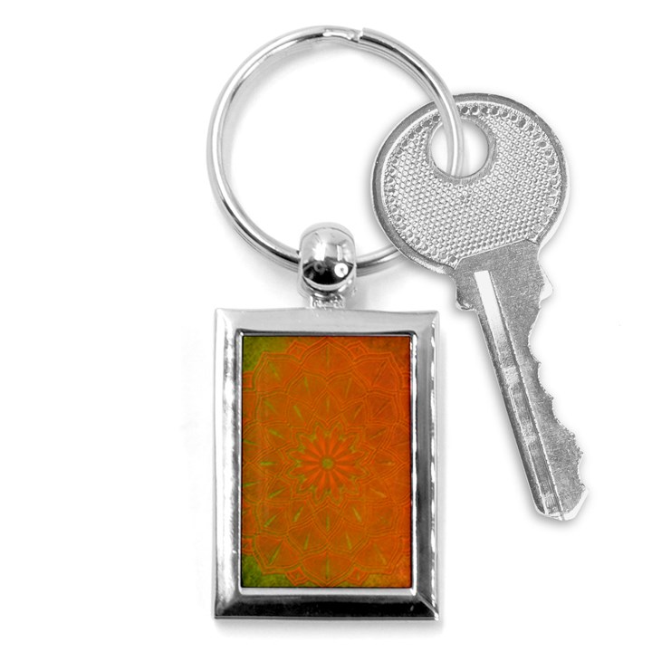 Background Paper Vintage Orange Key Chains (Rectangle) 