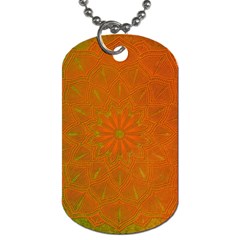 Background Paper Vintage Orange Dog Tag (one Side) by Celenk