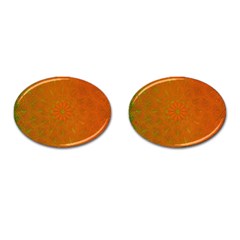 Background Paper Vintage Orange Cufflinks (oval) by Celenk