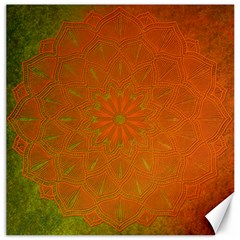 Background Paper Vintage Orange Canvas 12  X 12   by Celenk