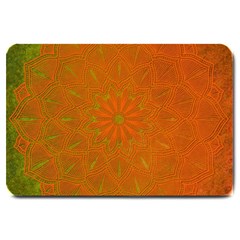 Background Paper Vintage Orange Large Doormat  by Celenk