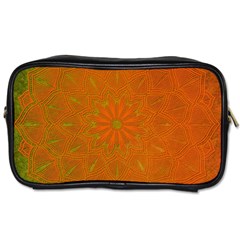 Background Paper Vintage Orange Toiletries Bags by Celenk