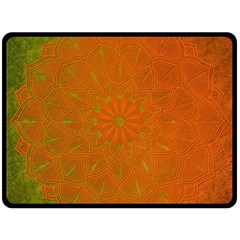 Background Paper Vintage Orange Fleece Blanket (large)  by Celenk