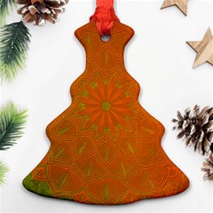 Background Paper Vintage Orange Ornament (christmas Tree)  by Celenk