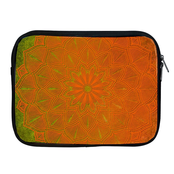 Background Paper Vintage Orange Apple iPad 2/3/4 Zipper Cases