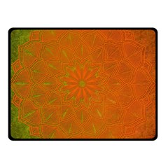 Background Paper Vintage Orange Double Sided Fleece Blanket (small)  by Celenk