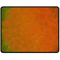 Background Paper Vintage Orange Double Sided Fleece Blanket (medium)  by Celenk