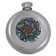 Art Artwork Fractal Digital Art Round Hip Flask (5 Oz) by Celenk