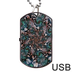 Art Artwork Fractal Digital Art Dog Tag Usb Flash (two Sides) by Celenk