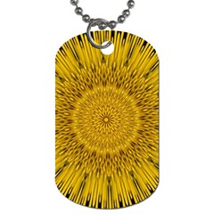 Pattern Petals Pipes Plants Dog Tag (two Sides) by Celenk