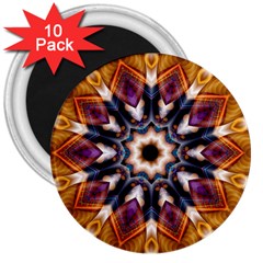 Kaleidoscope Pattern Kaleydograf 3  Magnets (10 Pack)  by Celenk