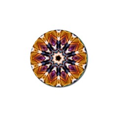 Kaleidoscope Pattern Kaleydograf Golf Ball Marker by Celenk