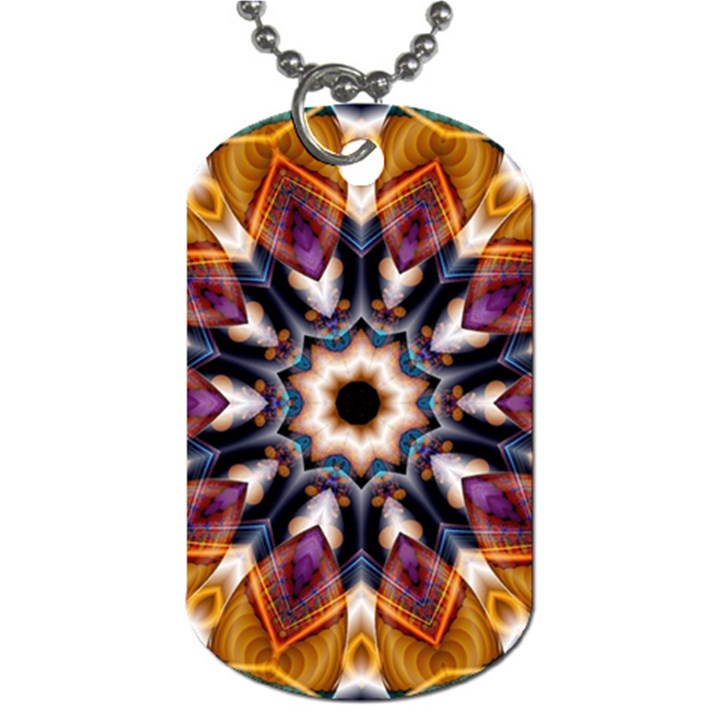 Kaleidoscope Pattern Kaleydograf Dog Tag (Two Sides)