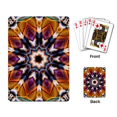 Kaleidoscope Pattern Kaleydograf Playing Card by Celenk