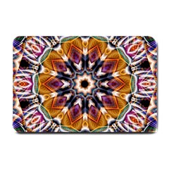 Kaleidoscope Pattern Kaleydograf Small Doormat  by Celenk