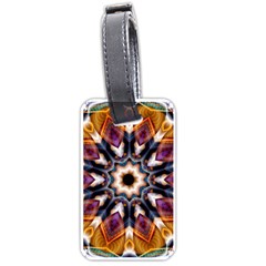 Kaleidoscope Pattern Kaleydograf Luggage Tags (one Side)  by Celenk