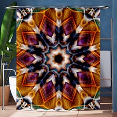 Kaleidoscope Pattern Kaleydograf Shower Curtain 60  X 72  (medium)  by Celenk