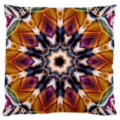 Kaleidoscope Pattern Kaleydograf Large Flano Cushion Case (two Sides) by Celenk