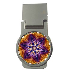 Kaleidoscope Pattern Kaleydograf Money Clips (round)  by Celenk