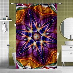 Kaleidoscope Pattern Kaleydograf Shower Curtain 48  X 72  (small)  by Celenk