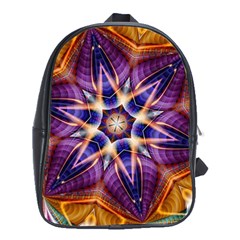 Kaleidoscope Pattern Kaleydograf School Bag (xl) by Celenk