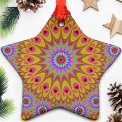 Geometric Flower Oriental Ornament Ornament (star) by Celenk