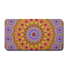 Geometric Flower Oriental Ornament Medium Bar Mats by Celenk